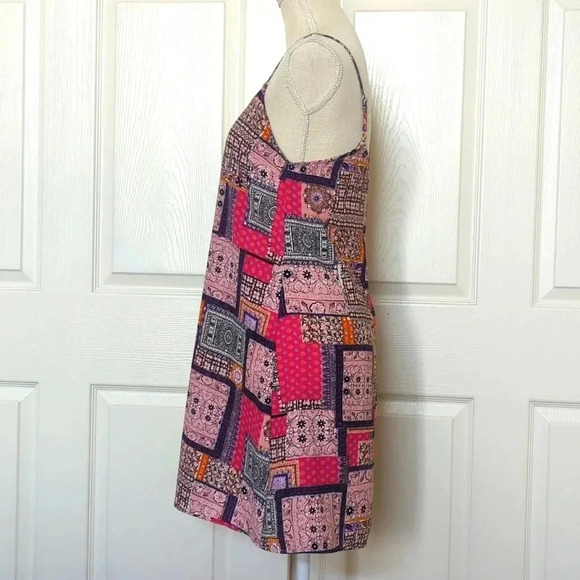 Everly Patch work Slip Dress - Picture 3 of 4